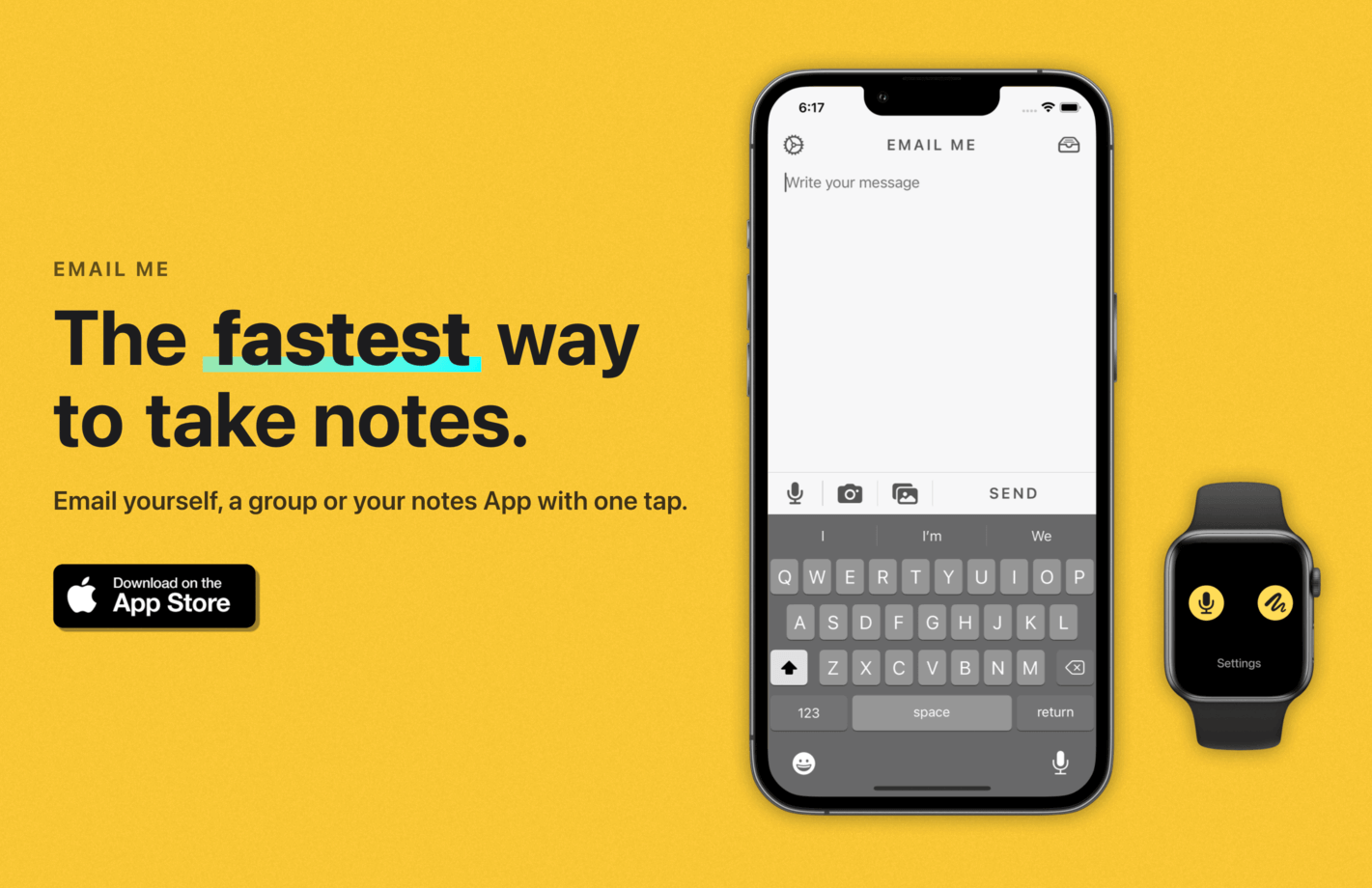 Neue Email Me App Webseite 🎉